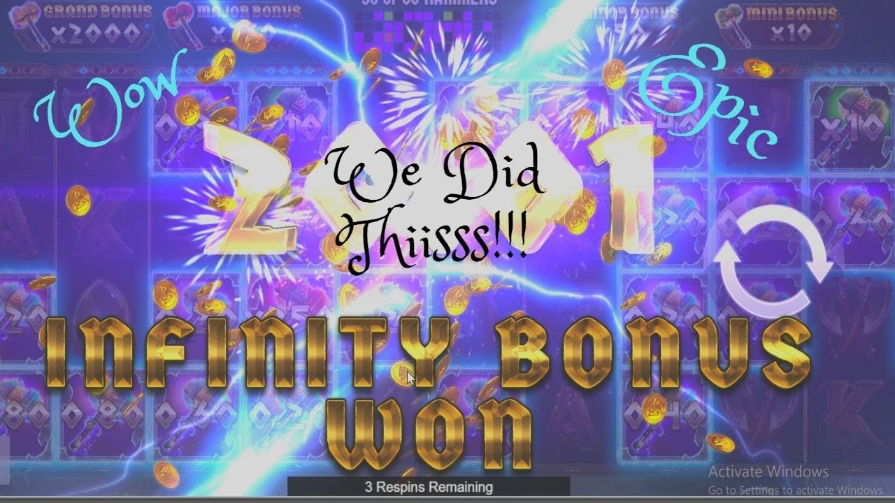 🚨🚨🚨Epic Thor slot Infinity Reels Low Roller Jackpot Bonus On Bet MGM ...