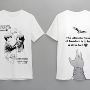 attack on titan tshirt white