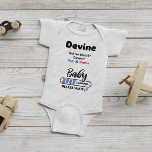 Grenouillere Personnalisee - Devine