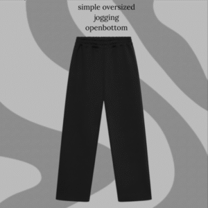 black smiple oversized jogging