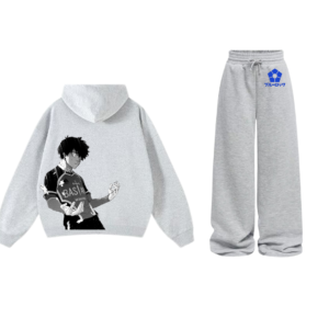 Ensemble Blue Lock hoodie back desgin (40*37) / jogging desgin (10*10)