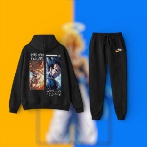 Gogeta Dragon Ball Premium Hoodie & Jogger Set – 100% Cotton Anime Tracksuit