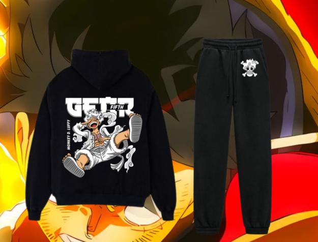 Luffy ensemble Back desgin (35*35) jooging desgin (10*10)