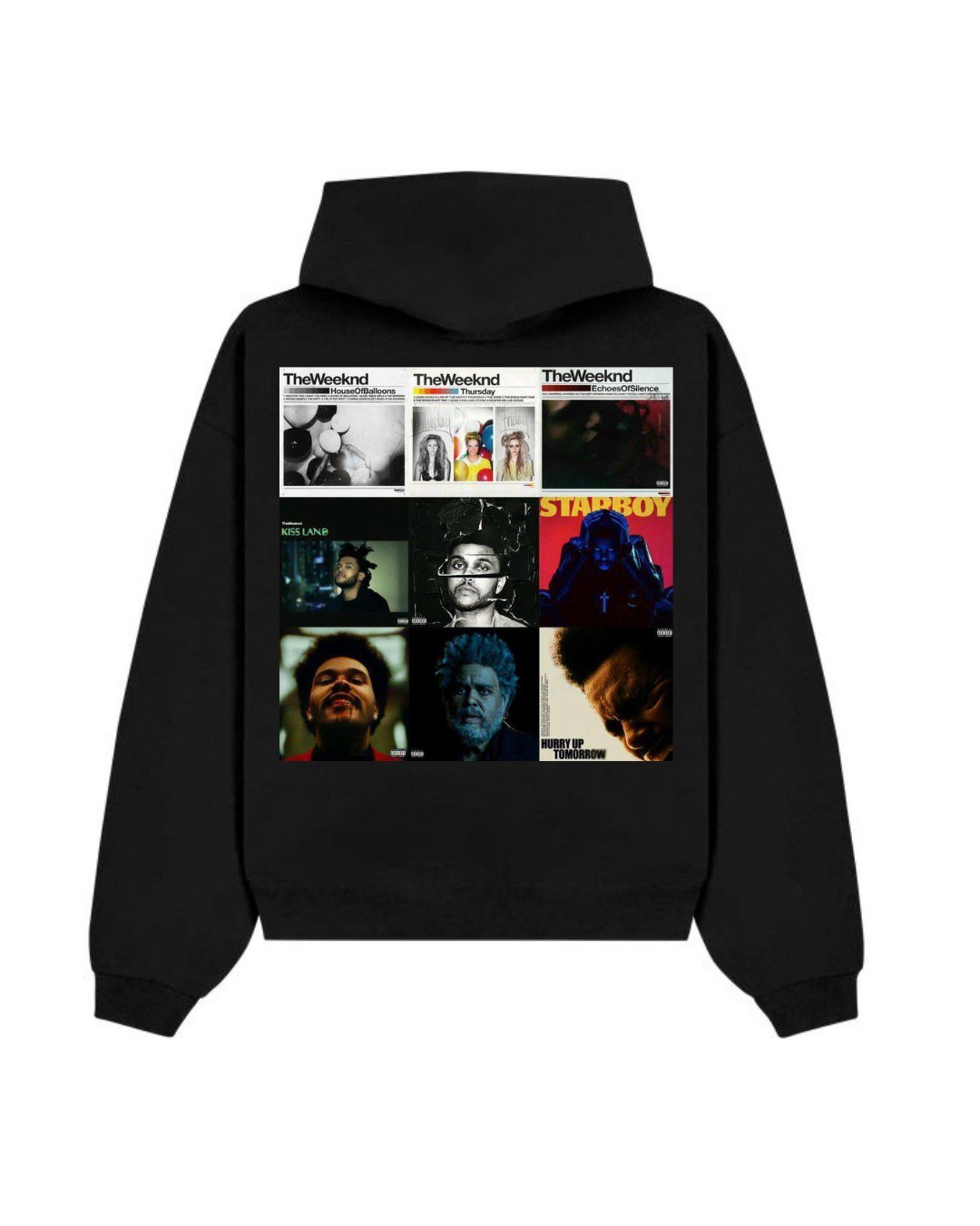 the weeknd hoodie back desgin (35*35 front desgin (10*10) - الصورة 2