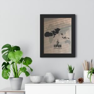 Cadre "One Ummah" – Édition Gold brossé