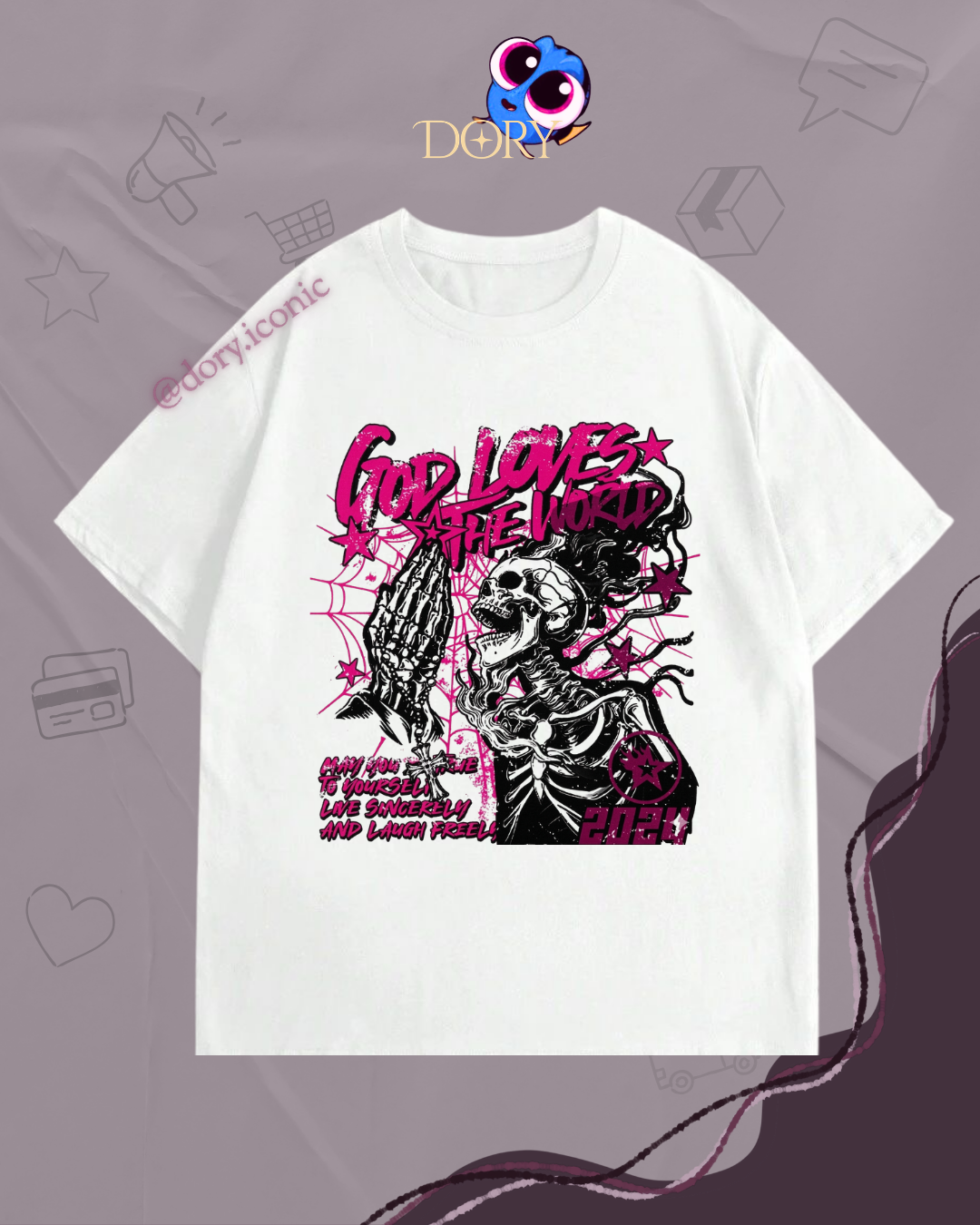 Tshirt oversize loves the world