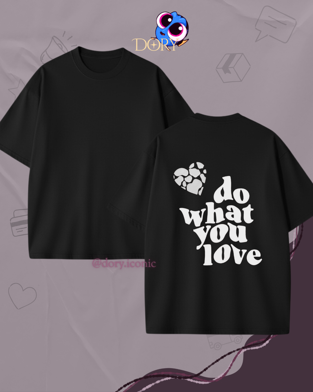 Tshirt oversize do what you love