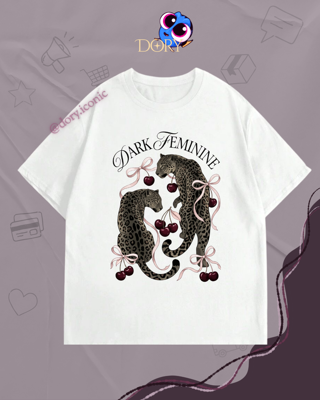 Tshirt regular dark feminine