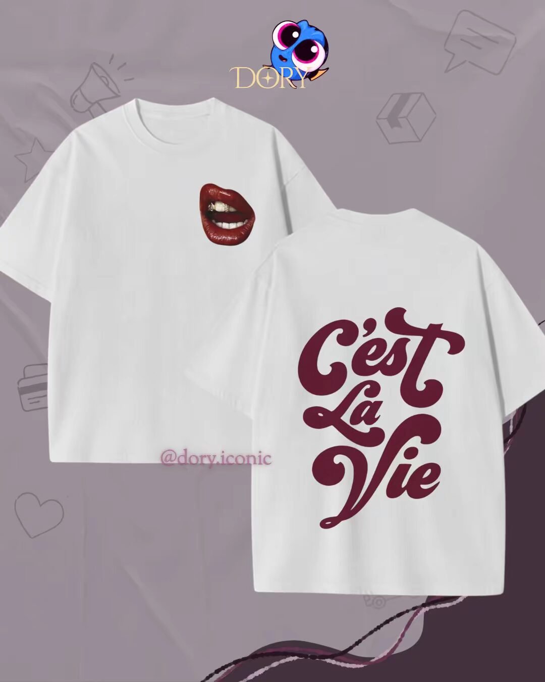 tshirt oversize c la vie