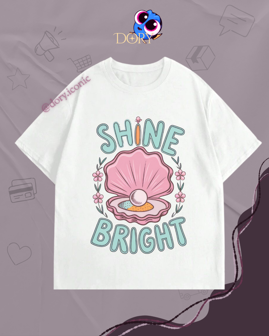 Tshirt oversize shine bright
