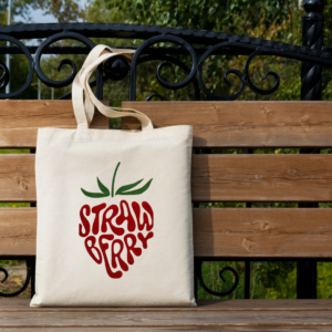 Strawberry tote bag
